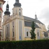 Kostel Narození Panny Marie a klášter Minoritů. 