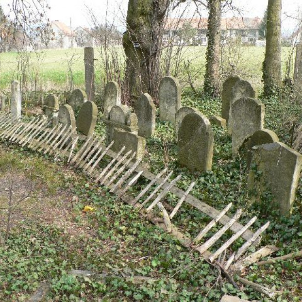 Remains of the Jewish cemetery in Jevíčko