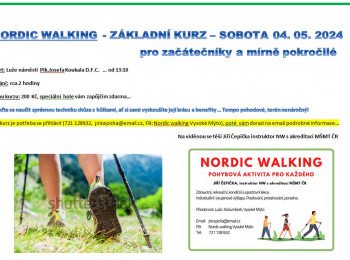 (Nordic walking - základní kurz). 